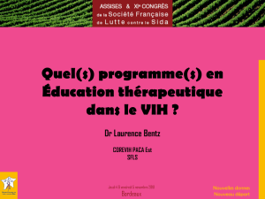 Quel programme d`éducation thérapeutique pour la prise en