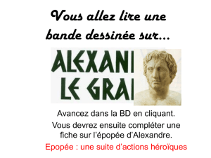 L`épopée d`Alexandre le Grand