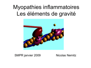 Myopathies inflammatoires : les éléments de gravité