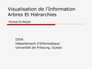 Visualisation de l`Information Arbres Et Hiérarchies - Diuf