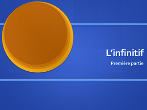 L`infinitif