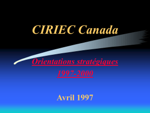 Orientations stratégiques 1997-2000 - CIRIEC