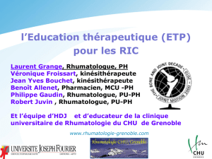 l`Education thérapeutique (ETP)