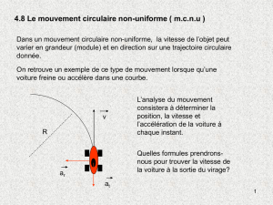 4.8 Le mouvement circulaire non