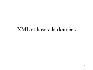 BD et XML
