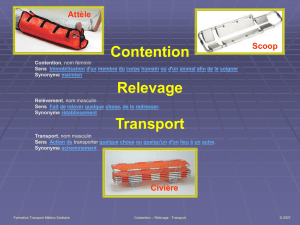 Contention Relevage Transport