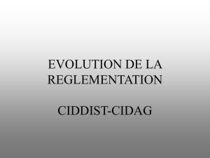 evolution_de_la_reglementation_REGLEMENTATION