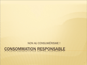 Consommation Responsable