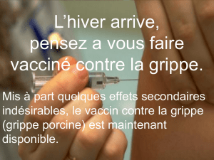 Le Ministère de la santé informe sur la grippe H1N1