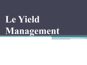 Le Yield Management - Marketing Etudiant