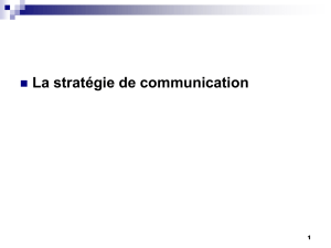 La stratégie de communication - Publici