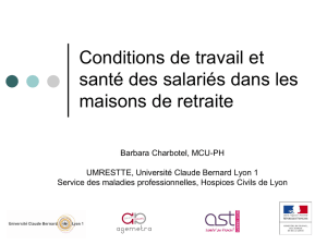 Diapositive 1 - Société de Médecine du Travail Dauphiné Savoie