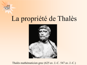 Propriété de Thales