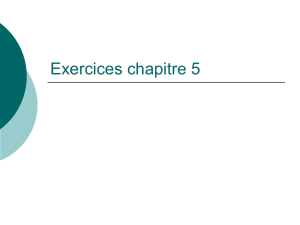 Exercices chapitre 6