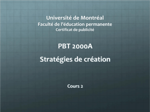 PBT 2000 Stratégies de création - Publici