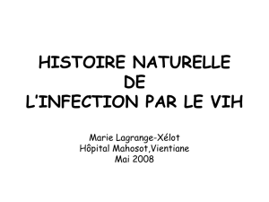 histoire naturelle de l`infection par le vih