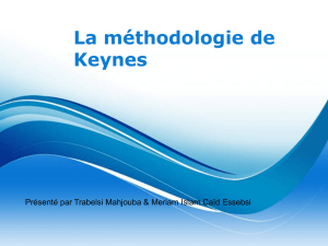 La méthodologie de Keynes