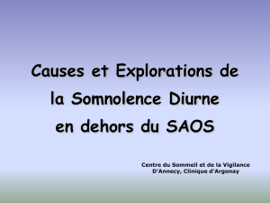 Cas cliniques somnolence