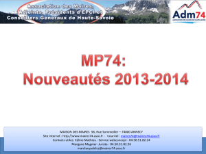 Présentation formation MP74 février 2014