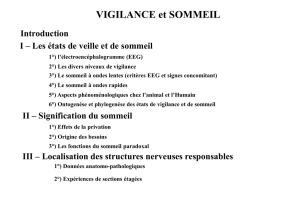 VIGILANCE et SOMMEIL I