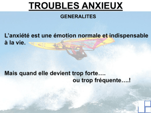 TROUBLES ANXIEUX