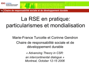Marie-France Turcotte et Corinne Gendron, Université du Québec à