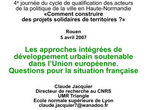 Intervention Claude Jacquier, directeur de recherche au CNRS