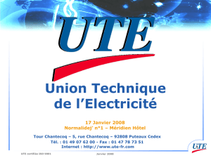 Normalisation et réglementation