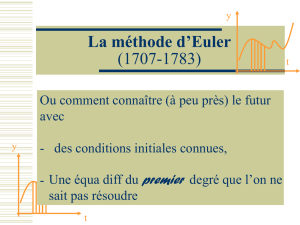 La méthode d`Euler (1707