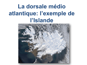 La dorsale médio atlantique: l`exemple de l`Islande