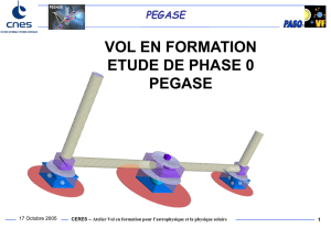 Vol en Formation Etude de Phase 0 PEGASE
