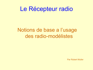 Le Récepteur radio