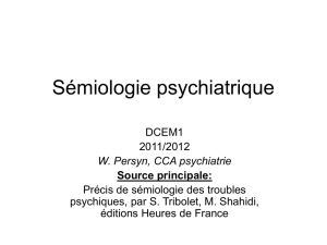 Sémeiologie psychiatrique