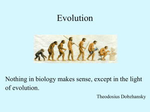 Evolution et systématique