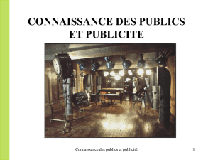 connaissance des publics et pub