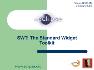 SWT: The Standard Widget Toolkit
