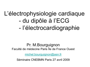 L`électrocardiographie