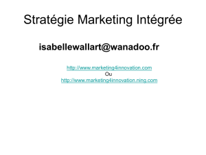 Formulation d`une stratégie Marketing