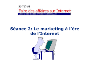 Le marketing à l`ère de l`Internet