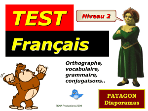 Télécharger le pps Test français niveau 2