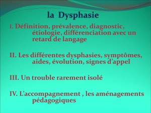 Les dysphasies expressives
