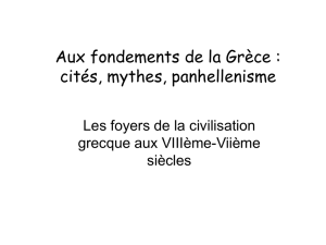Des vestiges de la civilisation grecque