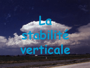 La stabilité verticale