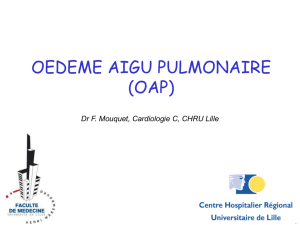 Dr F. Mouquet, Cardiologie C, CHRU Lille