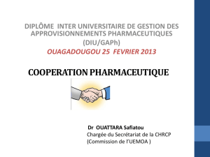 PPT - 2,16 Mo Coopération pharmaceutique 23/03/2016