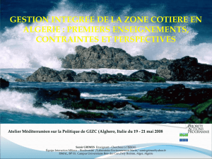 gestion integree de la zone cotiere en algerie