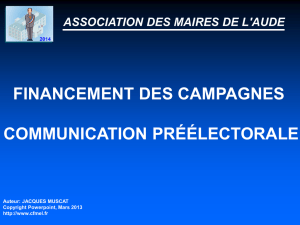 en format ppt - Association des Maires de l`Aude