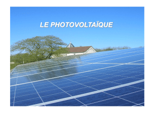 L` énergie solaire photovoltaïque