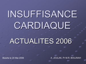 l`insuffisance cardiaque : actualites en 2006.