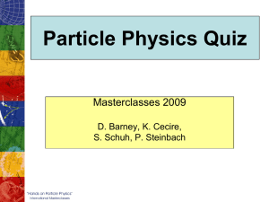 Particle Physics Quiz